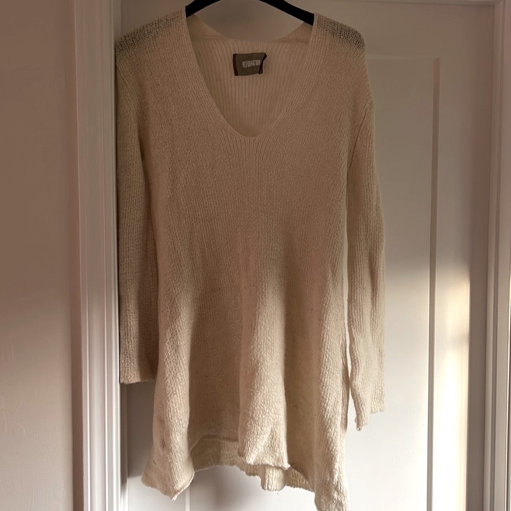 reformation 100% baby alpaca sweater dress